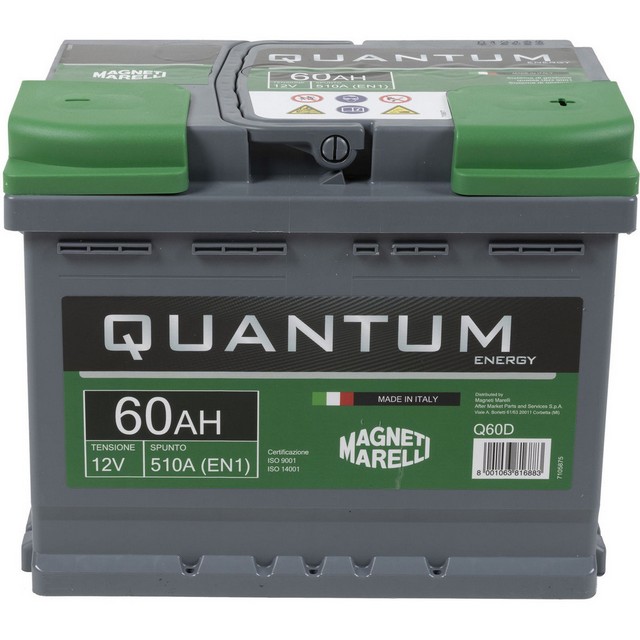 OFFERTA Batteria per auto 'quantum' magneti marelli 60ah 510a