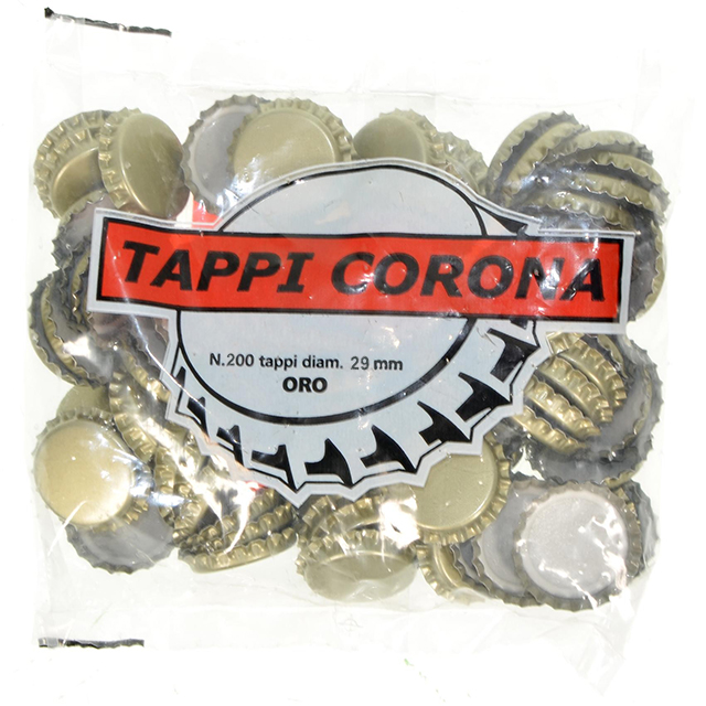 Tappi Corona 29mm Oro - Mondobrico