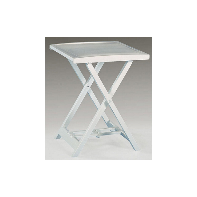 Tavolo pieghevole tavolo "ADIGE" in Bianco-Piccolo tavolino tavolo da giardino tavolo da campeggio 